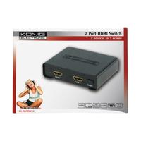 HDMI switch met versterker 2-poorts - thumbnail