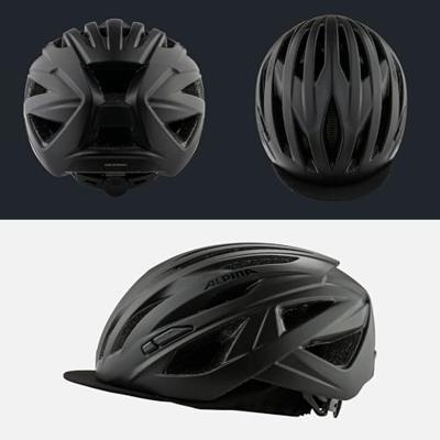 Olympic Sportswear Alpina path helm unisex matzwart maat 51-56 cm (s)