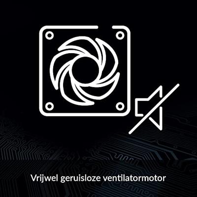 Arctic P12 PC-ventilator Zwart (b x h x d) 120 x 25 x 120 mm