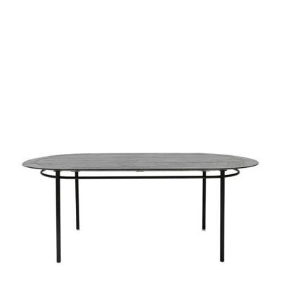 HKliving ovale eettafel zwart HKliving ovale eettafel zwart
