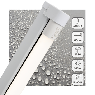 LED&apos;s Light LED licht balk 60 cm voor binnen - Armatuur inclusief LED TL buis - 1000 lm