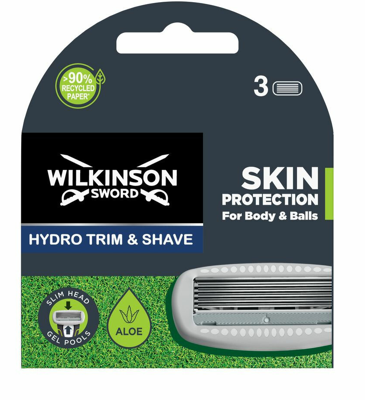 Wilkinson Hydro trimmer mesjes intimate body & balls 3 Stuks Wilkinson Hydro trimmer mesjes intimate body & balls 3 Stuks