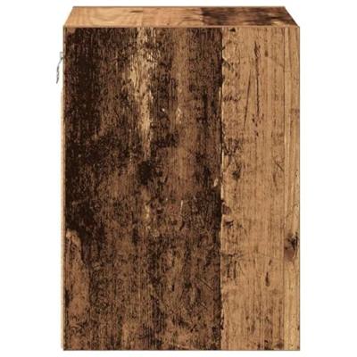 Garage wandkasten 2 st bewerkt hout oud hout