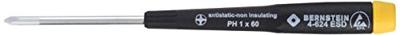 Bernstein Tools for Electronics 4-624 ESD Kruiskop schroevendraaier PH 1 Koplengte: 80 mm Bernstein Tools for Electronics 4-624 ESD Kruiskop schroevendraaier PH 1 Koplengte: 80 mm