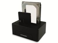 LC-Power LC-DOCK-C basisstation voor opslagstations USB 3.1 (3.1 Gen 2) Type-C Zwart - thumbnail