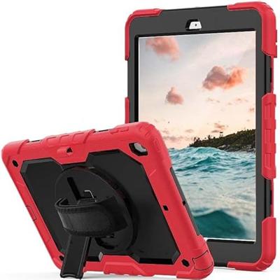 Casecentive Handstrap Pro Hardcase with handstrap iPad Air 2 rood