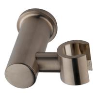 Wandhanddouchehouder kantelbaar geborsteld staal - thumbnail