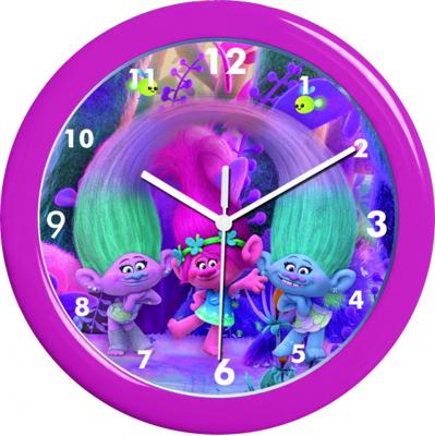 Trolls wandklok meisjes 25 cm batterij paars Trolls wandklok meisjes 25 cm batterij paars