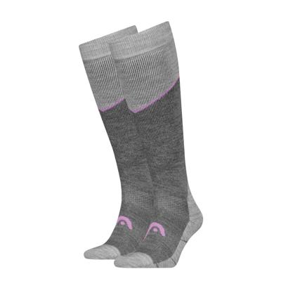 HEAD Skisokken Kneehigh 2-pack Light Grey Melange / Lilac-35/38