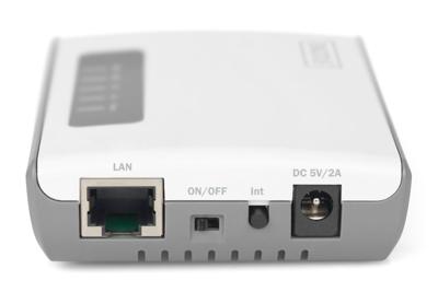 Digitus DN-13024 Netwerkprintserver USB-A, LAN (10/100 MBit/s), WiFi Digitus DN-13024 Netwerkprintserver USB-A, LAN (10/100 MBit/s), WiFi