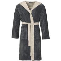 Vossen Vossen Badjas Poppy flanell/light grey L - thumbnail