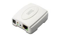 DIGITUS USB 2.0 Fast Ethernet Print Server, 1-Port, 1x USB A, 1x RJ45, Wit - thumbnail