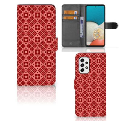 Samsung Galaxy A53 | Telefoon Hoesje | Batik Rood Samsung Galaxy A53 | Telefoon Hoesje | Batik Rood