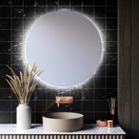 Hotbath Badkamerspiegel Cobber 80 cm Incl LED En Spiegelverwarming IP44 - thumbnail