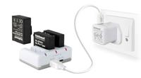 Hähnel Trio Charger Kit én accu voor GoPro Hero4 - thumbnail