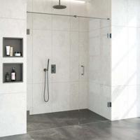 Nisdeur Compleet Just Creating Profielloos 2-Delig 170x200 cm 100/70 Gunmetal Sanitop - thumbnail