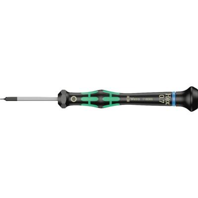 Wera 2054 Kraftform Micro Zeskant-Schroevendraaier, Hex-Plus, 0.7 x 40 mm - 1 stuk(s) - 05118060001