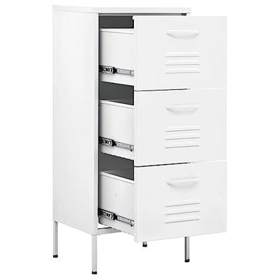 VidaXL Opbergkast 42,5x35x101,5 cm staal wit VidaXL Opbergkast 42,5x35x101,5 cm staal wit