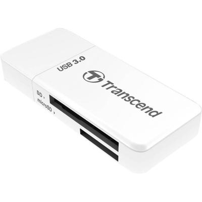 Transcend RDF5W Externe geheugenkaartlezer USB-A 3.2 Gen 1 Wit