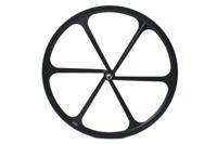Teny Rim Six Spoke Fixed Gear Voorwiel - Zwart - thumbnail