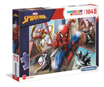 Clementoni legpuzzel super color maxi spiderman, 104st. - thumbnail