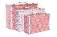 Set decoratieve dozen DKD Home Decor Canvas Hout (40 x 31 x 15 cm) - thumbnail