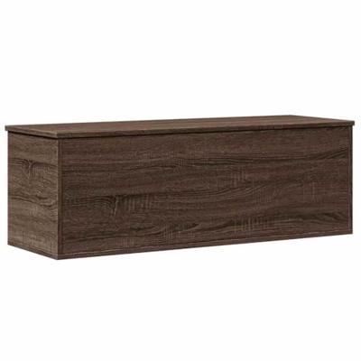 Opbergbox 102x35x35 cm bewerkt hout bruin eikenkleur Opbergbox 102x35x35 cm bewerkt hout bruin eikenkleur