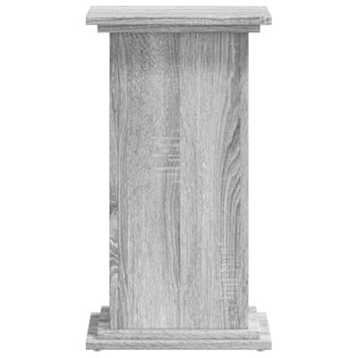Plantenstandaard 33x33x60 cm bewerkt hout grijs sonoma eiken - thumbnail