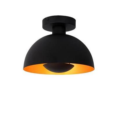 Lucide SIEMON - Plafonnière - Ø 25 cm - 1xE27 - Zwart