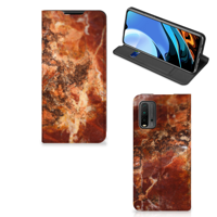 Xiaomi Poco M3 | Redmi 9T | Standcase | Marmer Bruin - thumbnail