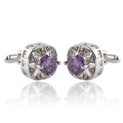 1 paar fashion luxe kristallen Manchetknopen