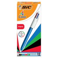Bic 4 Colours Original 4-kleurenbalpen, 0,32 mm, klassieke inktkleuren, lichaam blauw - thumbnail