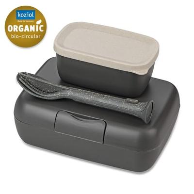Koziol Bio-Circulair Candy Ready lunchbox en bestekset - 5-delig - Grijs - thumbnail