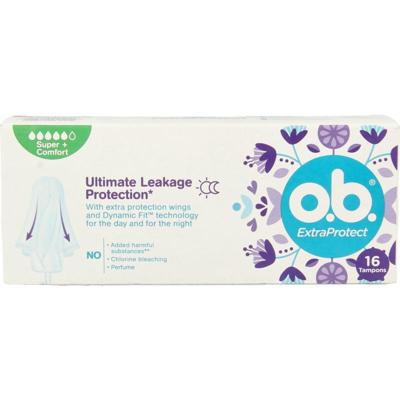 OB Tampons extra protect super plus 16 Stuks OB Tampons extra protect super plus 16 Stuks