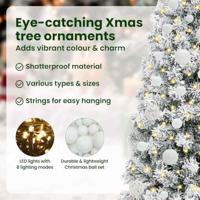 VidaXL Kunstmatige inklapbare kerstboom groen en wit 120 cm - thumbnail