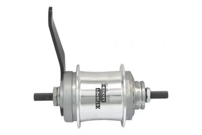 STURMEY ARCHER Versnellingsnaaf s2c duomatic 2-speed terugtrapremnaaf - 36 gaats - zilver STURMEY ARCHER Versnellingsnaaf s2c duomatic 2-speed terugtrapremnaaf - 36 gaats - zilver