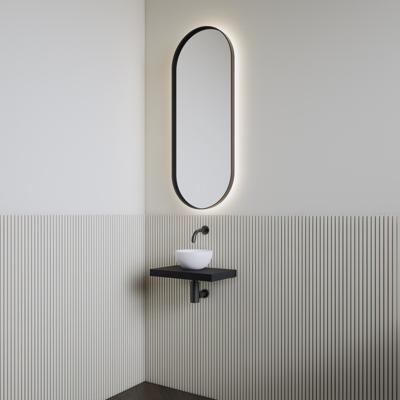 Fonteinset | BWS Leto | Planchet Black Veneer | Waskom Mat Wit