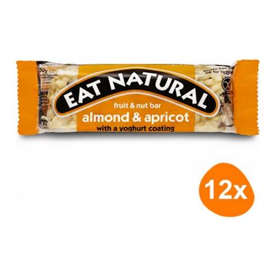 Eat Natural amandel & abrikoos met yoghurt laagje (12x 40gr)