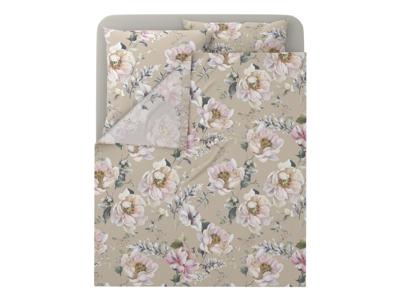 LIVARNO Satijnen beddengoedset 240 x 220 cm (Beige)