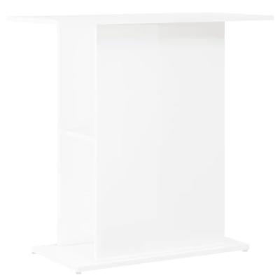 VidaXL Aquariumstandaard 75x36x72,5 cm bewerkt hout hoogglans wit - thumbnail