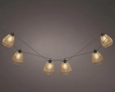 Lumineo LED lichtslinger Ø13,5 cm x 450 cm naturel/warm wit