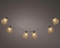 Lumineo LED lichtslinger Ø13,5 cm x 450 cm naturel/warm wit - thumbnail