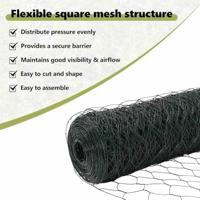 VidaXL Hexagon hek groen 1 x 100 m pvc - thumbnail