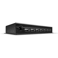 LINDY USB 2.0 Metalen Hub 7 Port 7 Port USB 2.0-Hub Zwart - thumbnail