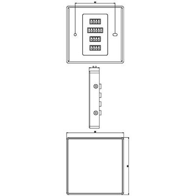 Deko Light DMX Wandcontroller Art-4 RGB/RGBW Wandbediening 86 mm 86 mm 15.3 mm - thumbnail