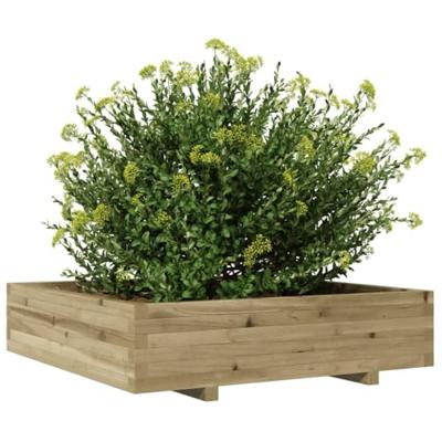 VidaXL Plantenbak 100x100x26,5 cm geïmpregneerd grenenhout