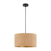 Scandinavische stijl Hanglamp - Corduroy Lampenkap - Cilinder - Karamel - ø40 x 126 cm - E27 Fitting - Geschikt voor Woonkamers en slaapkamers - Inclusief 1 meter kabel - thumbnail