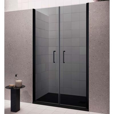 Nisdeur Lacus Giglio Evo Saloon 2 Klapdeuren 80x200 Cm Rookglas Zwart Nisdeur Lacus Giglio Evo Saloon 2 Klapdeuren 80x200 Cm Rookglas Zwart