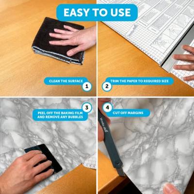 Zelfklevende folie 2Lif Marble Grey - 67,5 cm x 2 mtr