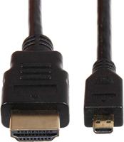 Joy-it K-1481 HDMI-kabel Raspberry Pi® [1x HDMI-stekker - 1x HDMI-stekker D micro] 1.80 m Zwart - thumbnail